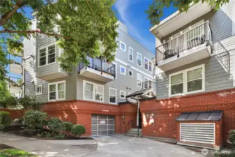 Garage with private reserved parking spot and 2nd gated entry