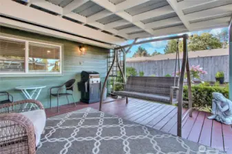 Your amazing covered lanai deck! Off of the family room, this outdoor space is truly relaxing and a real joy.