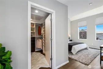Walk-in closet.