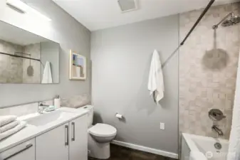 Entry floor full bathroom.