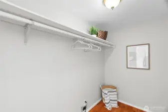 Primary closet