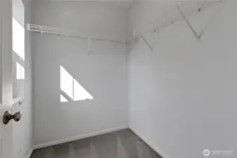 Walk in closet for bedroom #2.