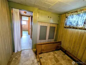 Closet with storage above