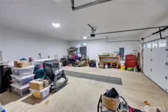 Oversized two car garage