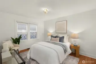 Bright & open primary bedroom!