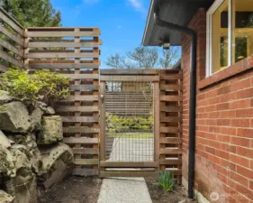Fully fenced backyard with patio + deck. Fido will be so excited!