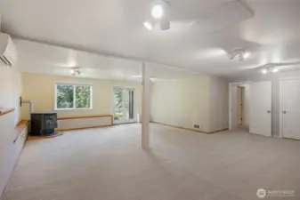 Finished downstairs basement