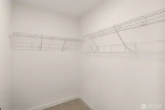 Primary suite contains large walk-in closet