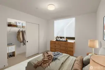 Generous secondary bedroom, perfect for a guest room or a quiet home office