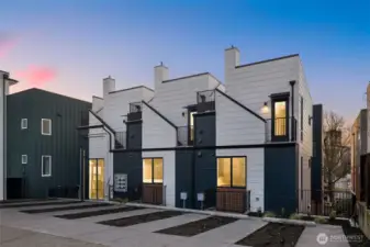 Parking for the home is found in the back of the community; each home gets one dedicated spot