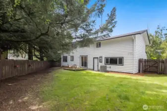 Enjoy the level & usable backyard!