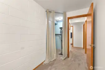 Another view of office /den showing more storage