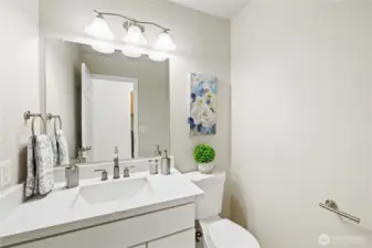 Main floor 1/2 bathroom.