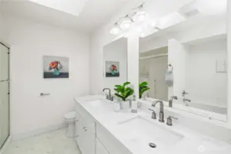 Primary bathroom.