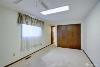 Primary bedroom with bath access