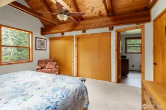 Upstairs bedroom suite.