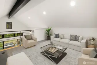 Loft Area Staged