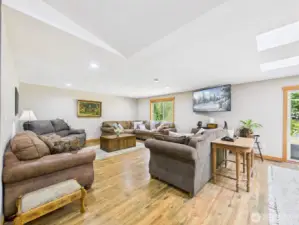 Nice open family room right off the kitchen and dining room area.