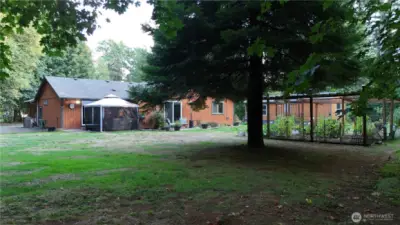 Back of home and garden area.