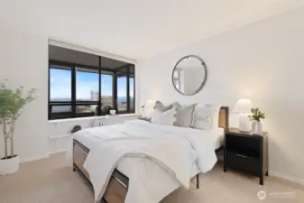 Spacious second bedroom with incredible views!