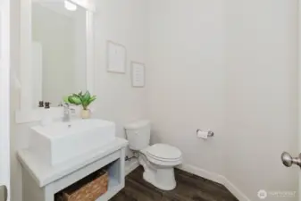downstairs powder room