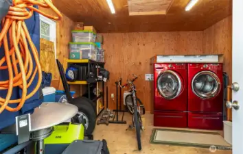 Inside ADU Laundry Shed