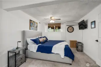 A primary bedroom option with a nice sitting area….(see next photo)…