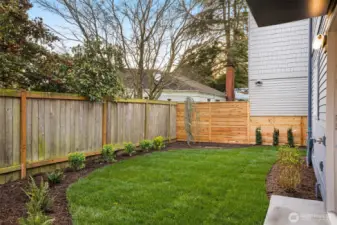 Fenced Private Yard