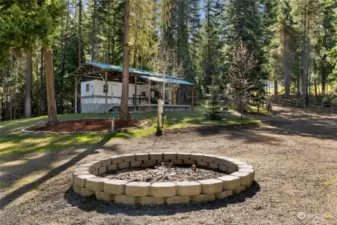 HUGE firepit will be a favorite spot on those chilly evenings.