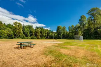 Picnic areas, horseshoe pits, tennis & pickleball courts and more available for member use.