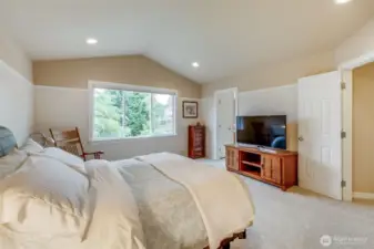 Spacious primary. All bedrooms are generously sized.