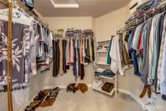 Primary closet.