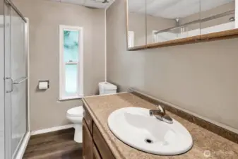 Full size bathroom.