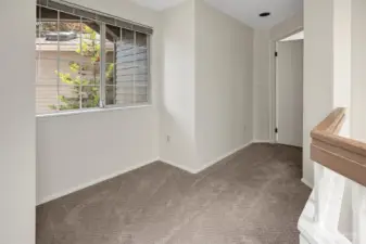 Extra loft area upstairs.