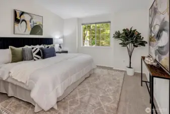 One of two primary bedrooms.  Both with a private bath.  Take you pick.