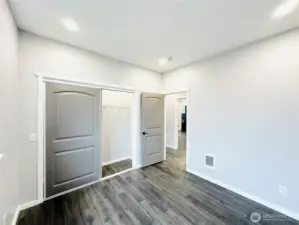 Bedroom #1, Large Closet, LED Lighting