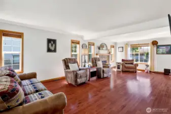 This large great room has enough space to even create two living areas if need.