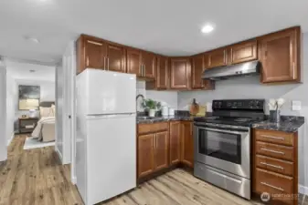 Now downstairs in the fully-finished basement with separate entrance.