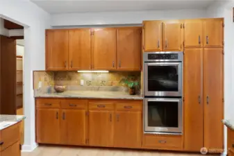 Double ovens and ss dishwasher also.