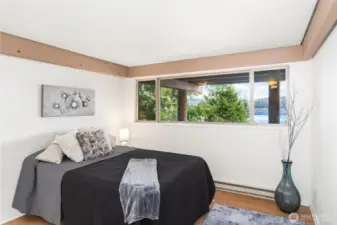 Primary suite with ample closets