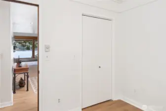 Closet in third bedroom/office