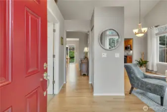 Hardwood floors were all recently refinished.