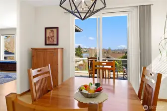 Enjoy the nice view while dining.