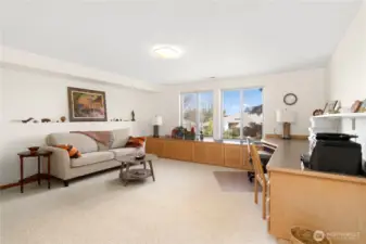 Very large family room with a view.