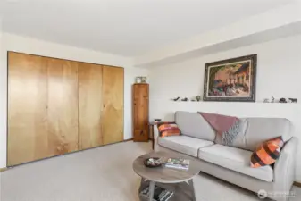 Big closet in the family room.