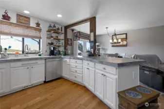 Kitchen looking towards dining room