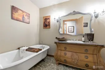 Fancy Main Floor Bathroom.