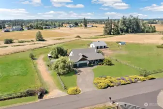 Overhead View looking West.