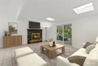 Virtually Staged Living room