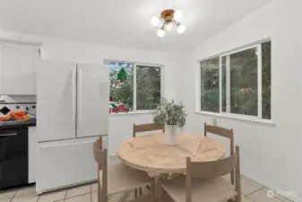 Virtually Staged Kitchen eating Area